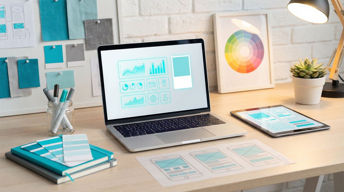 Cyanová in Design & Branding