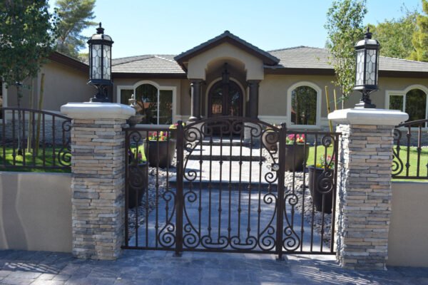 Transform Entryways with Wrought Iron-made Front Doors for Lasting Security