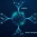 Nimedes unified digital workspace concept showing connected streams of project management, analytics, automation, and collaboration