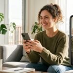 Camsurf random video chat running on a laptop browser and smartphone side by side