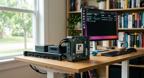 revolt chat self hosted — Docker deployment architecture diagram with container services