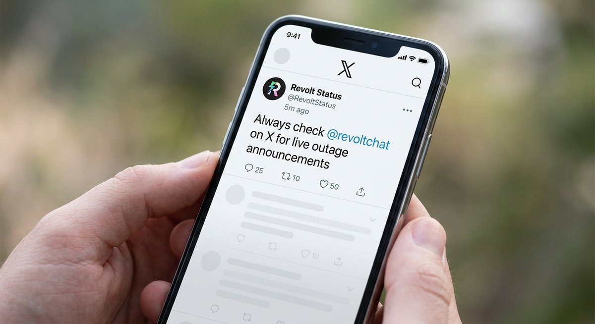 is revolt chat down right now check server status first