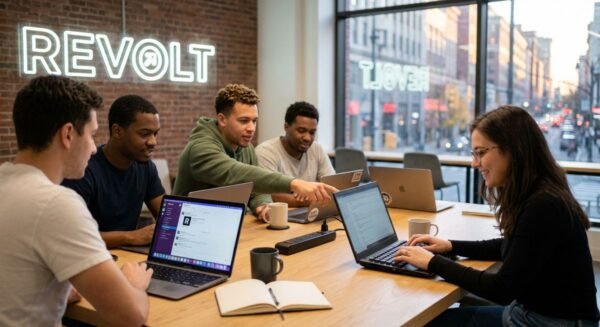 revolt chat — open-source Discord alternative platform overview with server interface