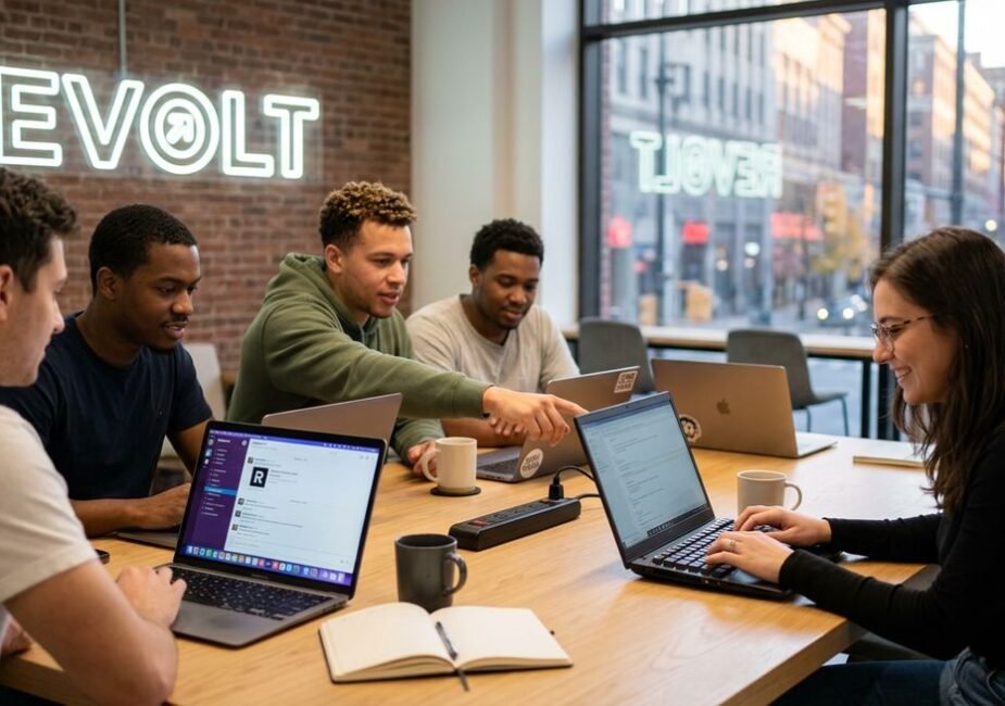 revolt chat — open-source Discord alternative platform overview with server interface