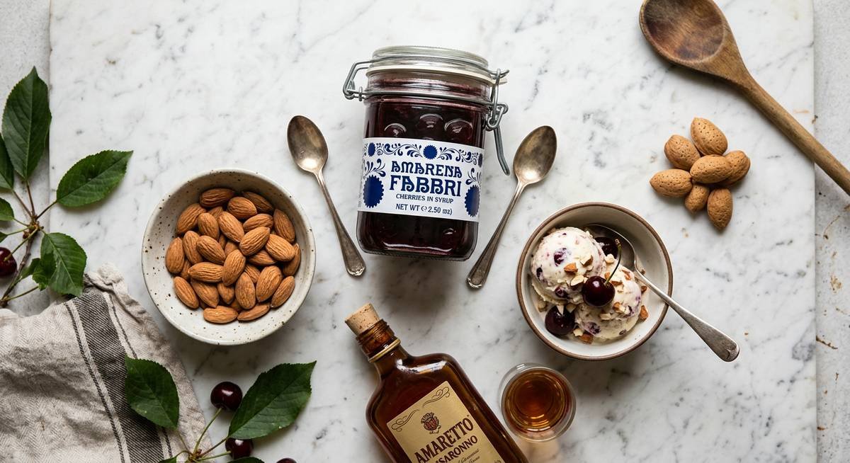 the italian roots of almond and cherry ice cream
