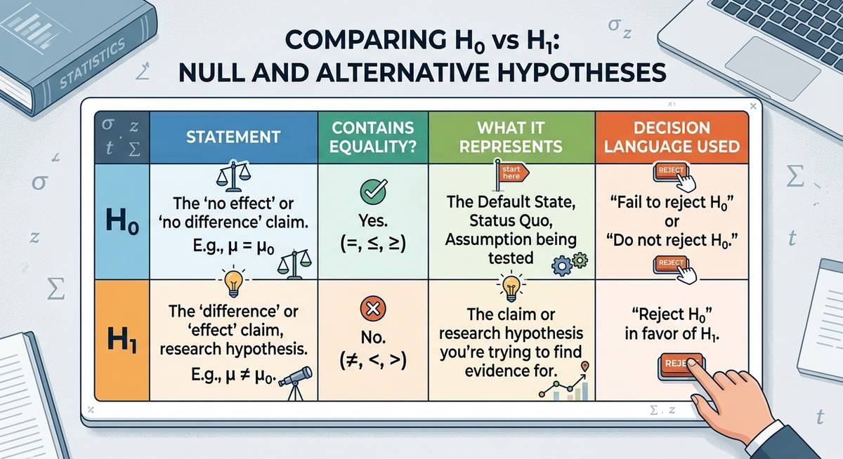 what are the null and alternative hypotheses